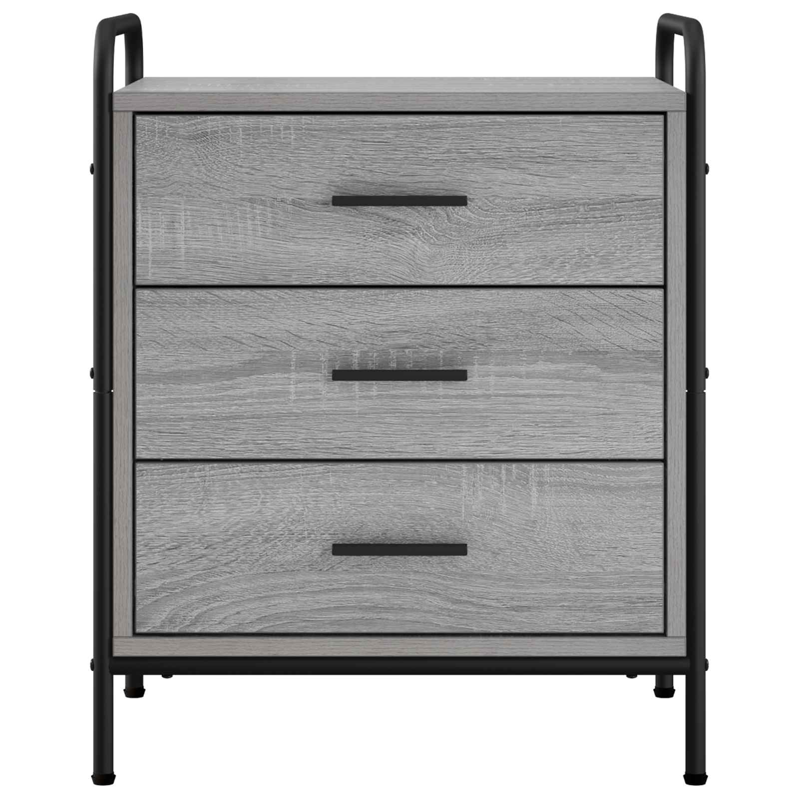 Nočna omarica 2 kos Siva Sonoma 48 x 36,5 x 60 cm