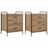 vidaXL &Ouml;&ouml;lambi kapp 2 tk Artisan tamm 48 x 36,5 x 60 cm Tehispuit