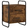 vidaXL Rippuv &Ouml;&ouml;kapp Suitsutatud tamm 40 x 30 x 50 cm Tehispuit