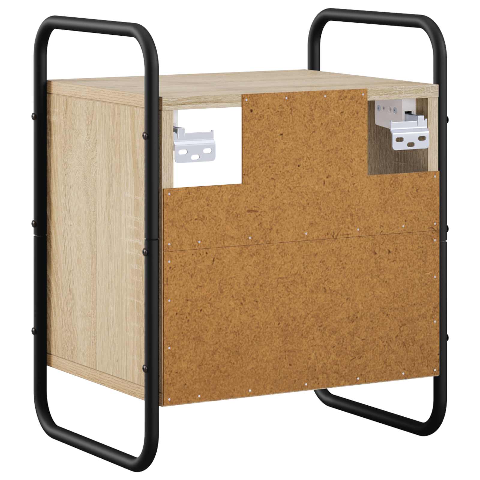 Viseca nočna omarica 2 kos Sonoma hrast 40 x 30 x 50 cm