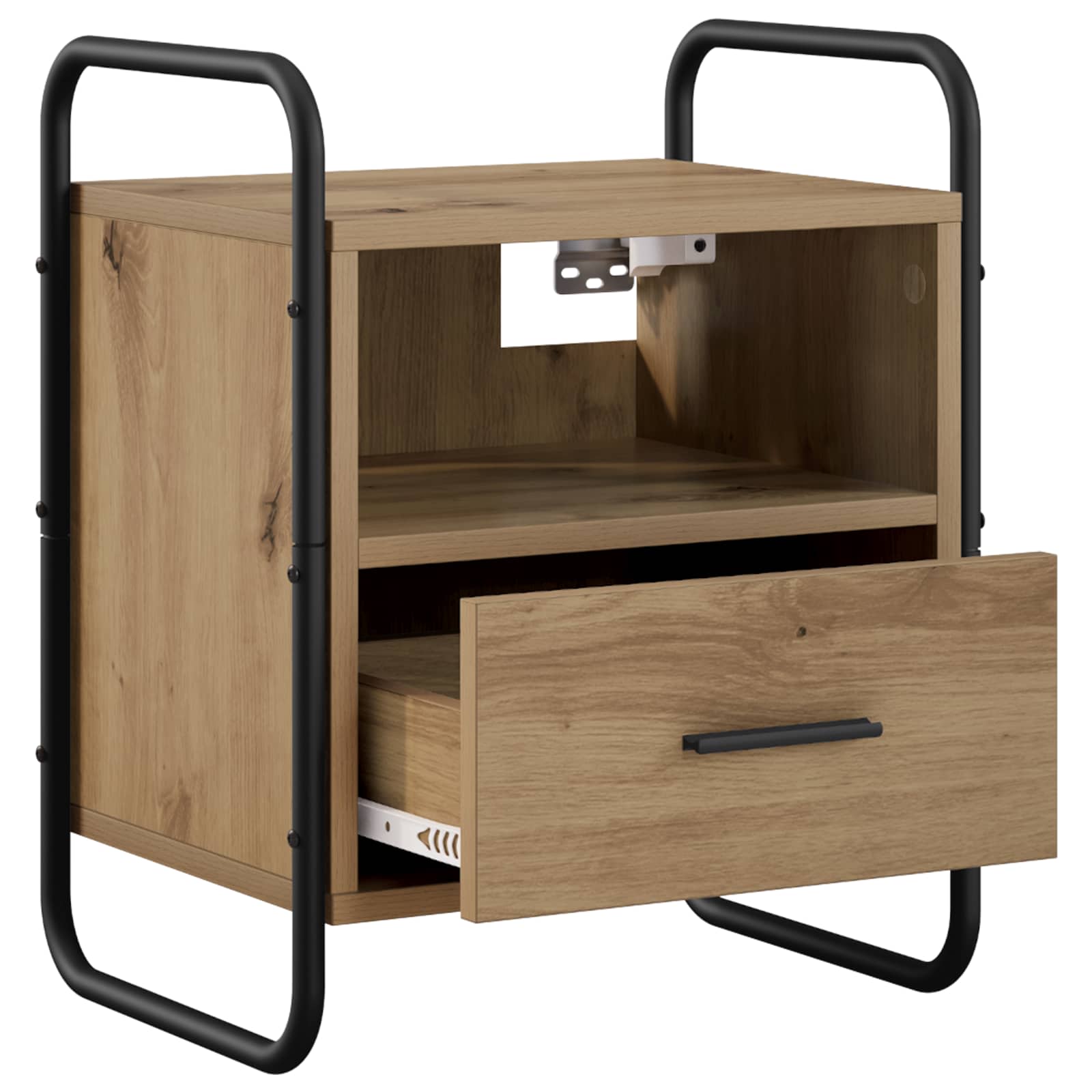 Viseca nočna omarica Artisan hrast 40 x 30 x 50 cm