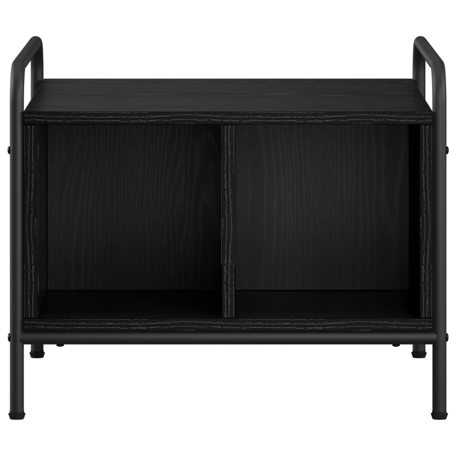 vidaXL - Salontafel - Zwart - eiken - 50 - x - 49 - x - 41 - cm - Bewerkt - hout