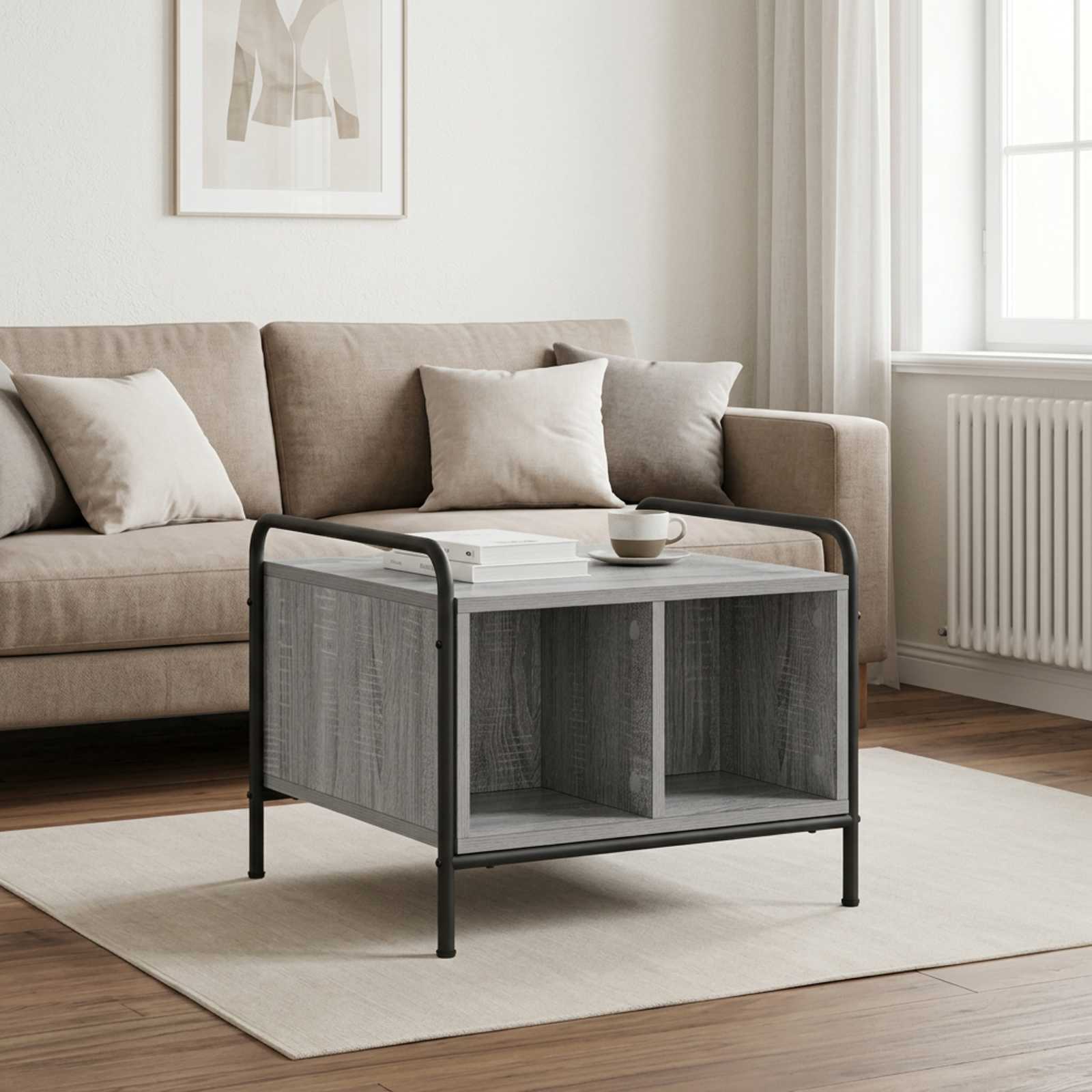 Klubska miza Siva Sonoma 50 x 49 x 41 cm Inženirski les