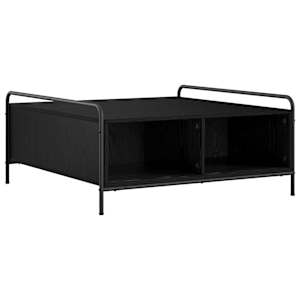 vidaXL Kohvilaud Must tamm 90 x 90 x 41 cm Tehispuit