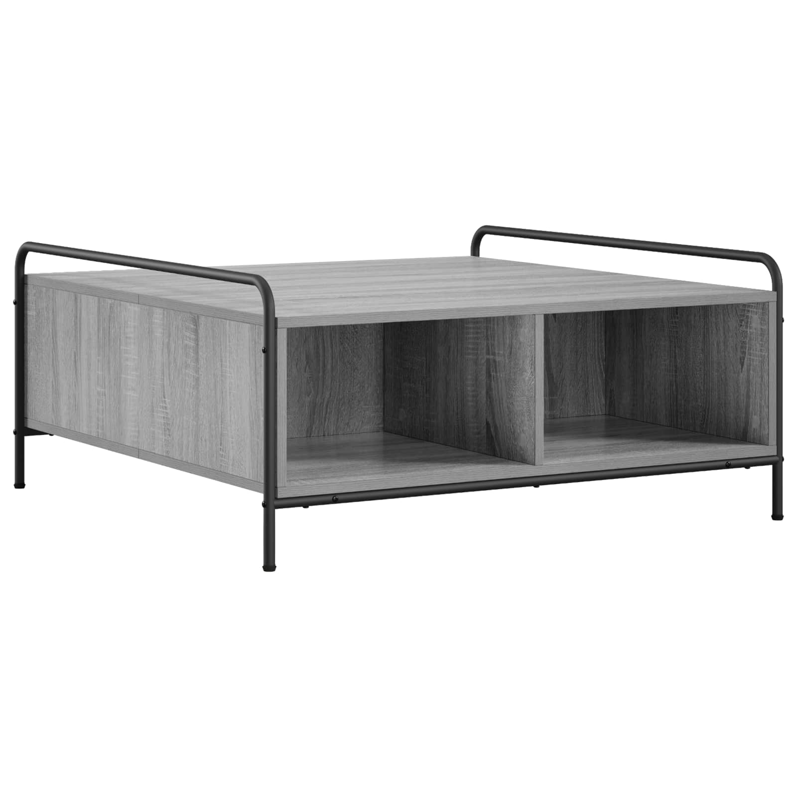 Масичка за кафе Сив Сонома 90 x 90 x 41 см Инженерна дървесина — изображение 4
