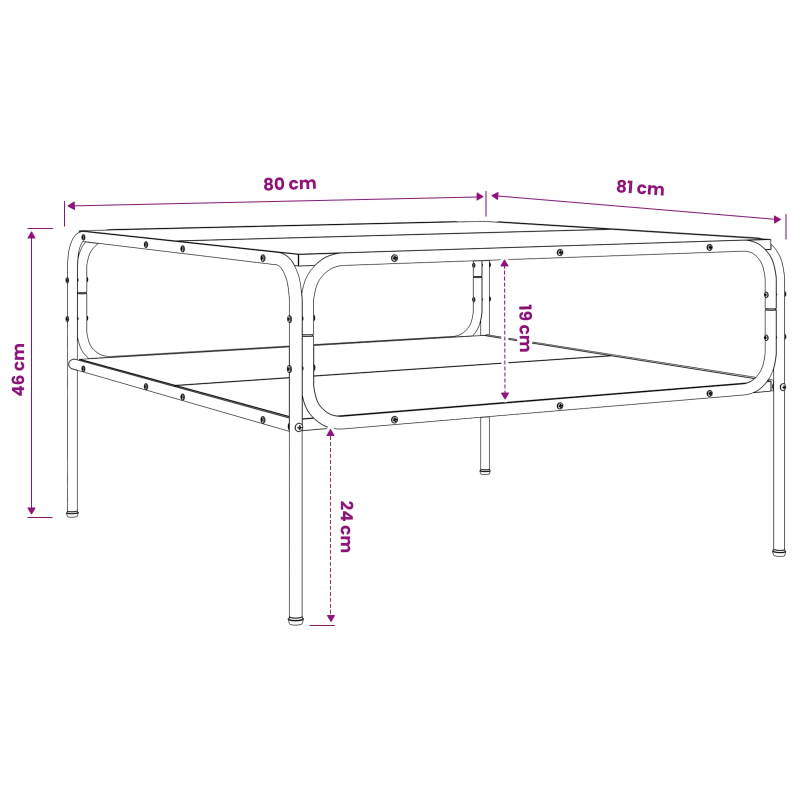 Stranska miza Artisan hrast 100 x 50 x 46 cm Inženirski les