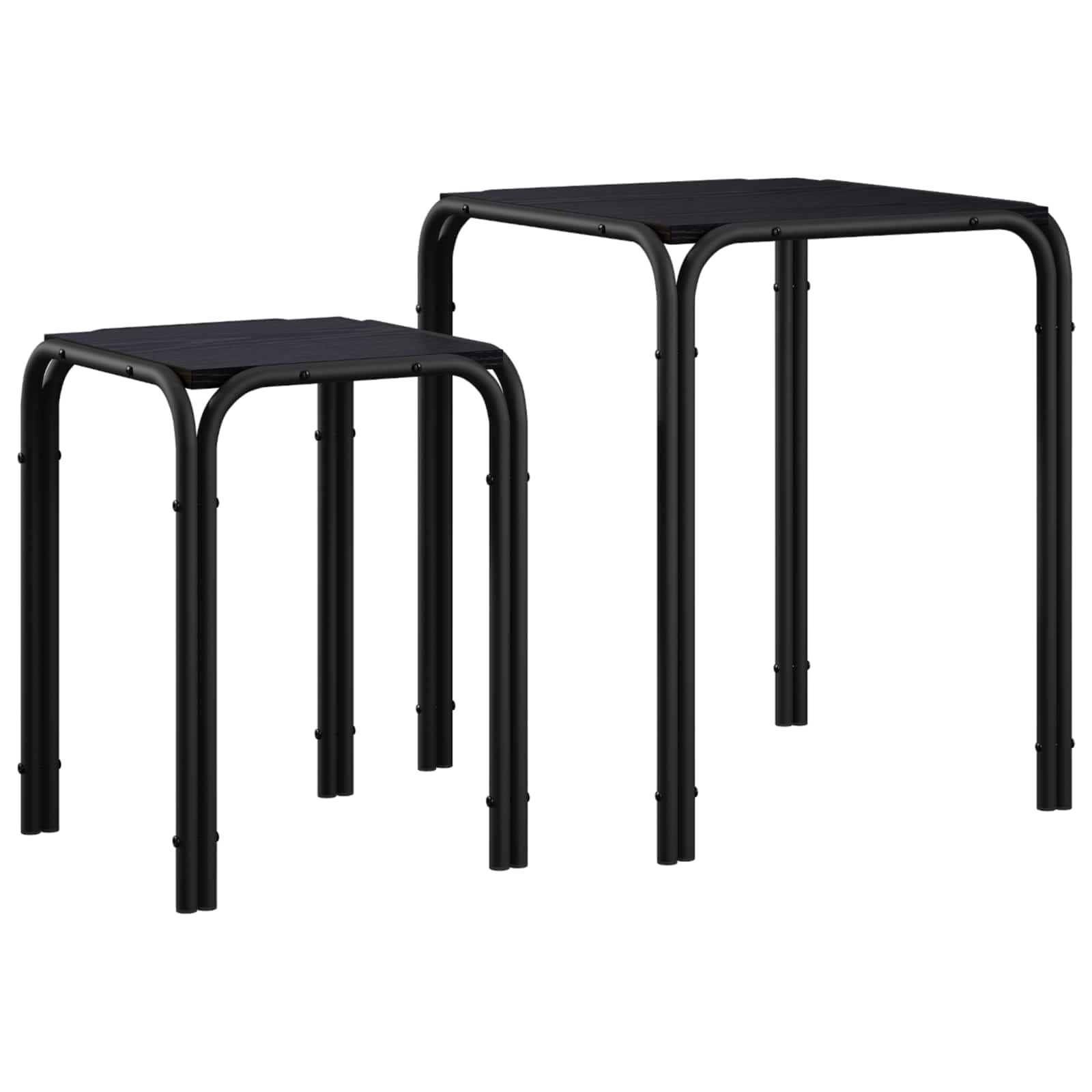 vidaXL Sidebord Sort eg 41 x 40 x 50 cm Konstrueret træ