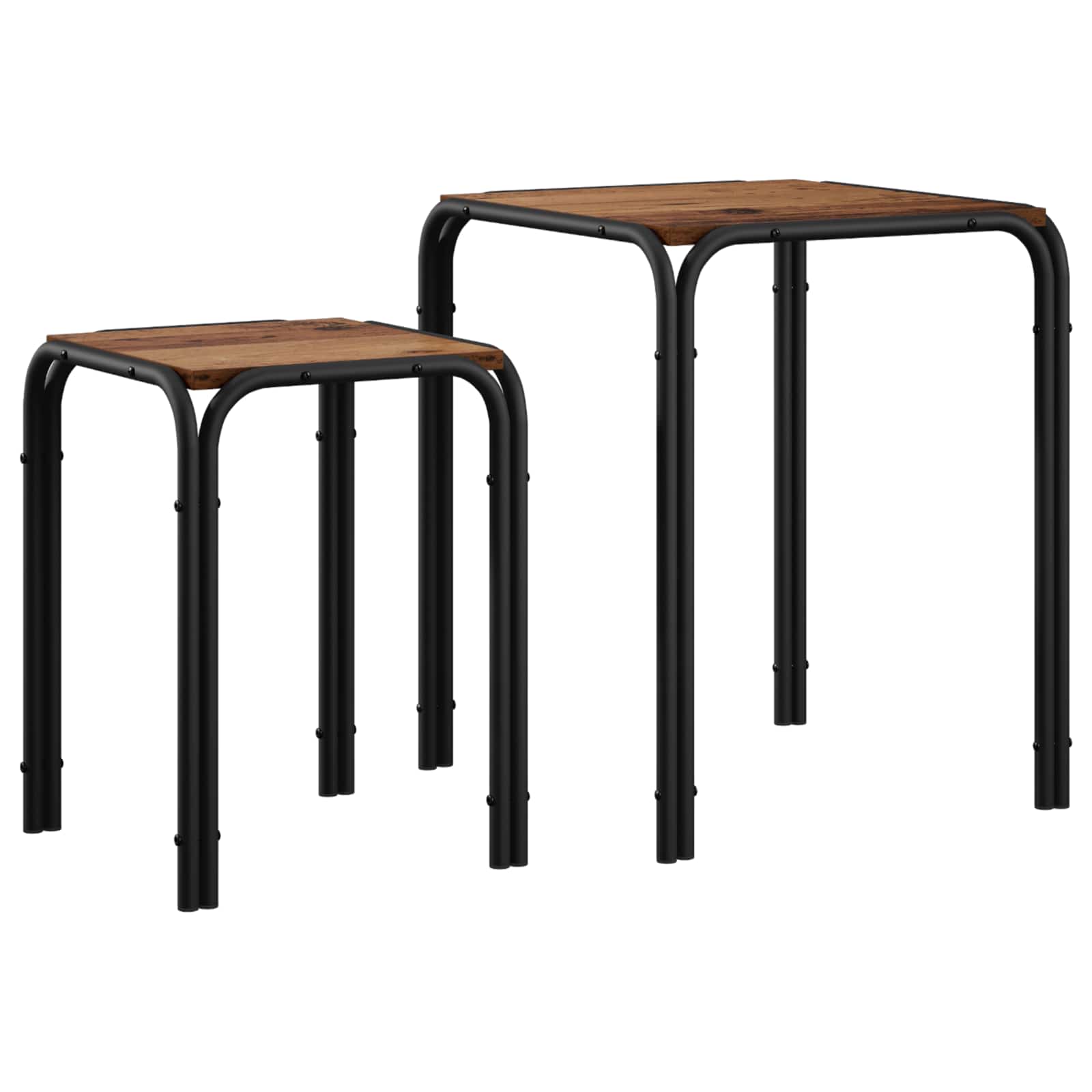 vidaXL Sidebord Gammelt træ 41 x 40 x 50 cm Konstrueret træ