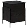 vidaXL Salvestuskarp Must tamm 80 x 40 x 49,5 cm Tehispuit