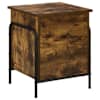 vidaXL Salvestuskarp Suitsutatud tamm 80 x 40 x 49,5 cm Tehispuit