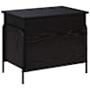 vidaXL Salvestuskarp Must tamm 80 x 40 x 49,5 cm Tehispuit
