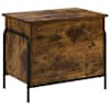 vidaXL Salvestuskarp Suitsutatud tamm 80 x 40 x 49,5 cm Tehispuit
