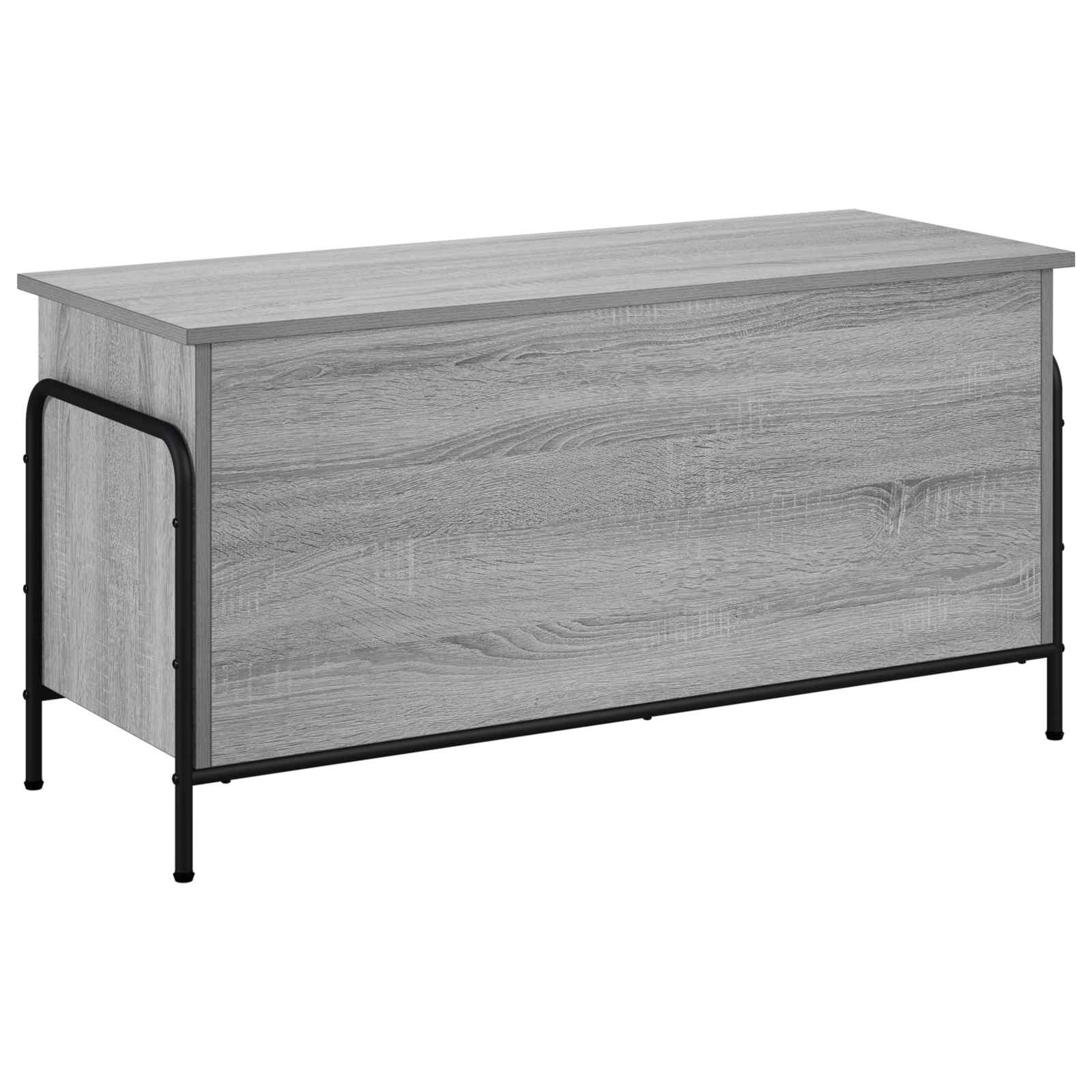 vidaXL Opbevaringskasse Grå Sonoma 80 x 40 x 49,5 cm Konstrueret træ