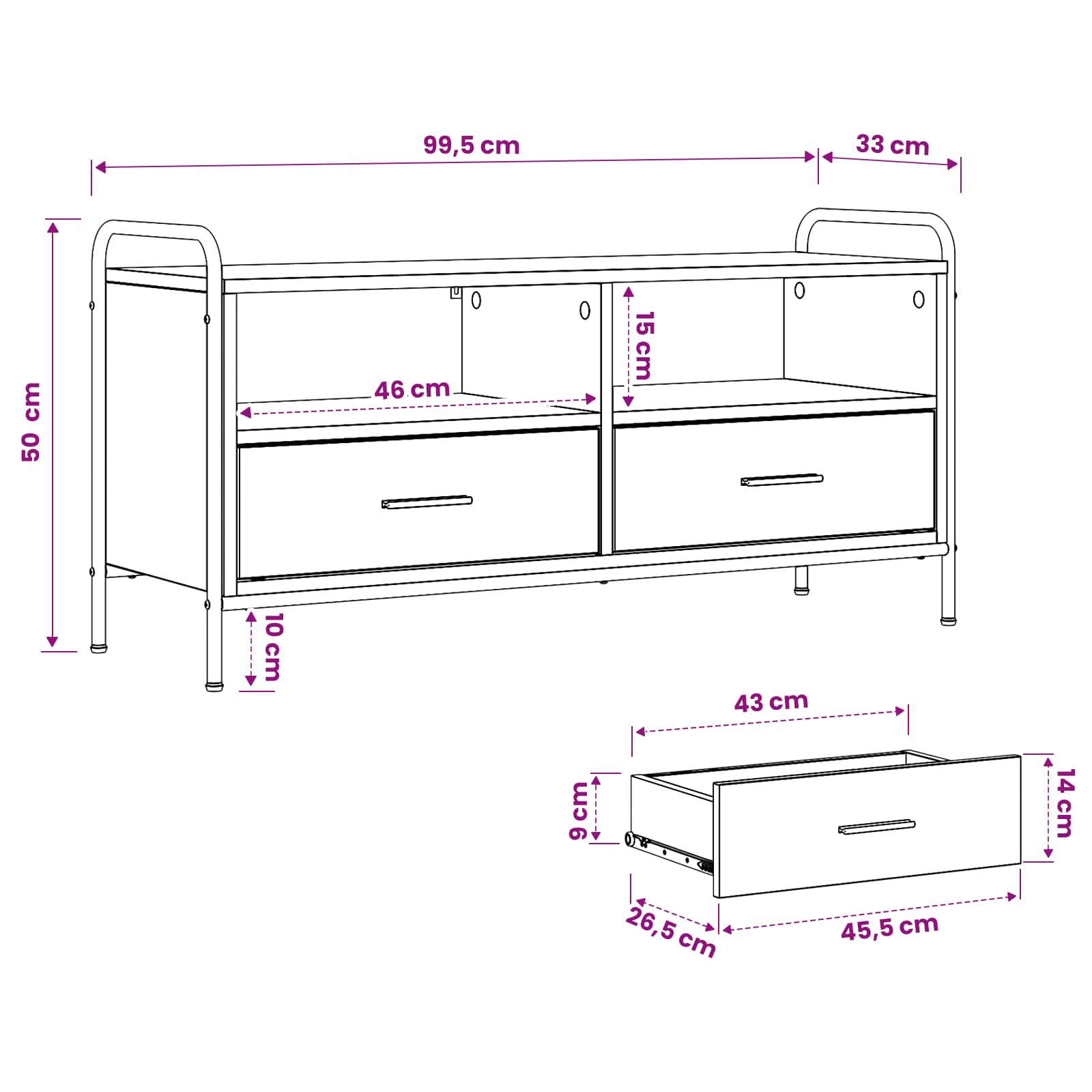 TV Cabinet size guide