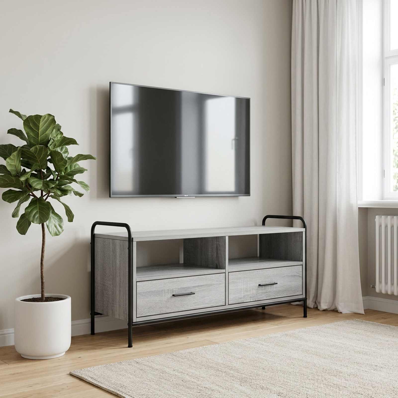 TV omarica 67,5 x 33 x 50 cm Siva Sonoma Inženirski les