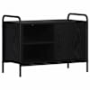 vidaXL Telerikapp 67,5 x 33 x 50 cm Must tamm