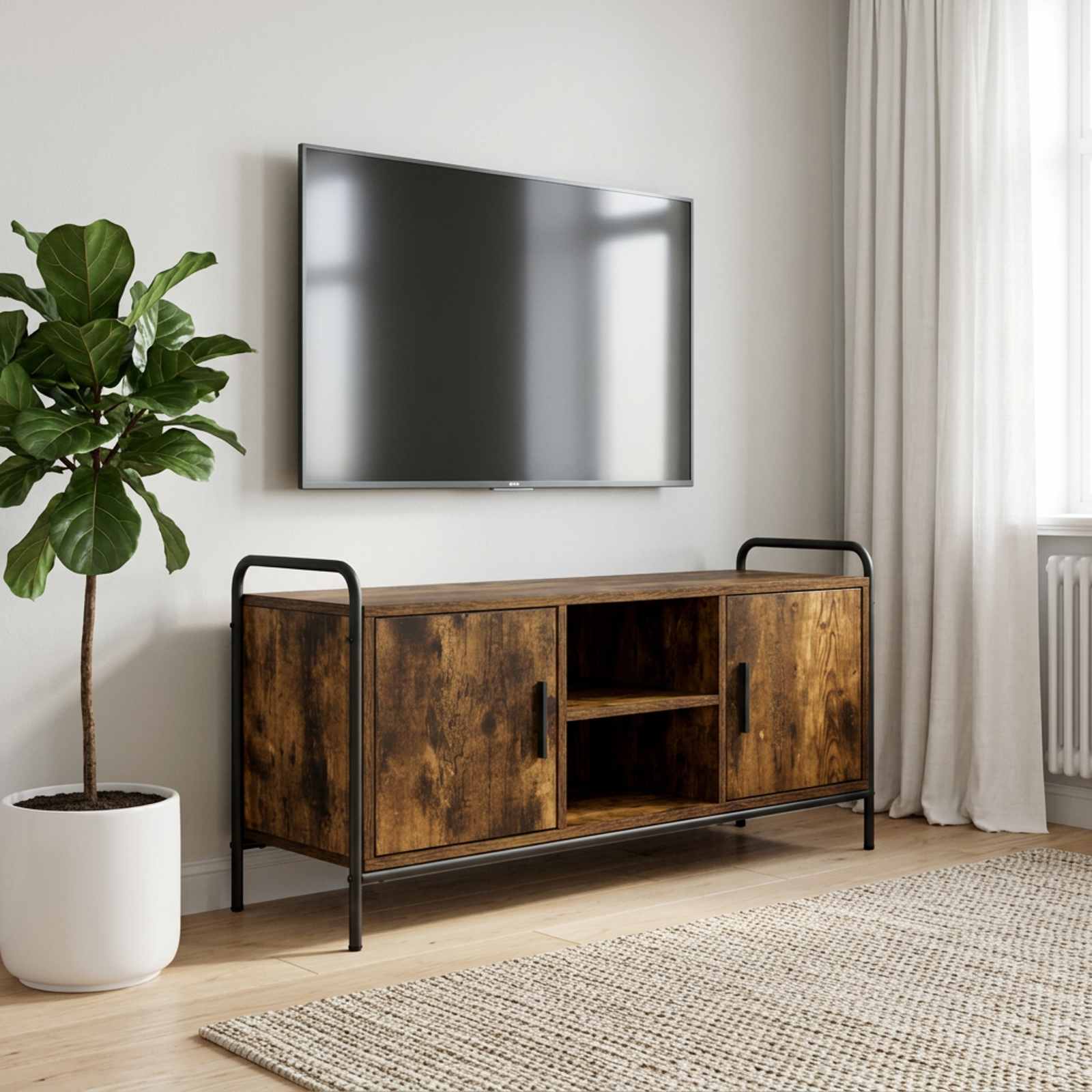 TV omarica 99 x 33 x 50 cm Dimljen hrast Inženirski les