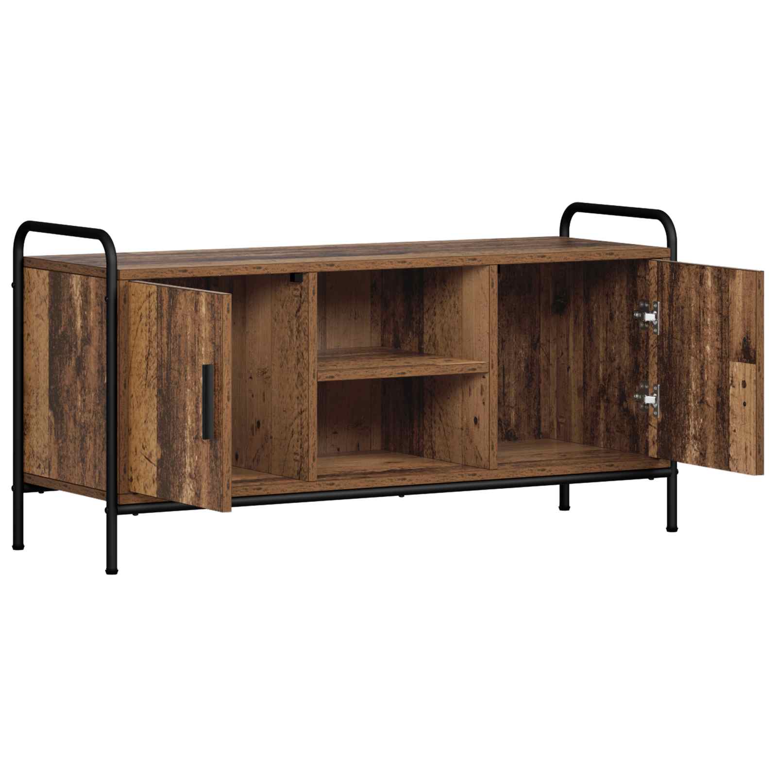 vidaXL - Tv-meubel - 99 - x - 33 - x - 50 - cm - Oud - hout - Bewerkt - hout