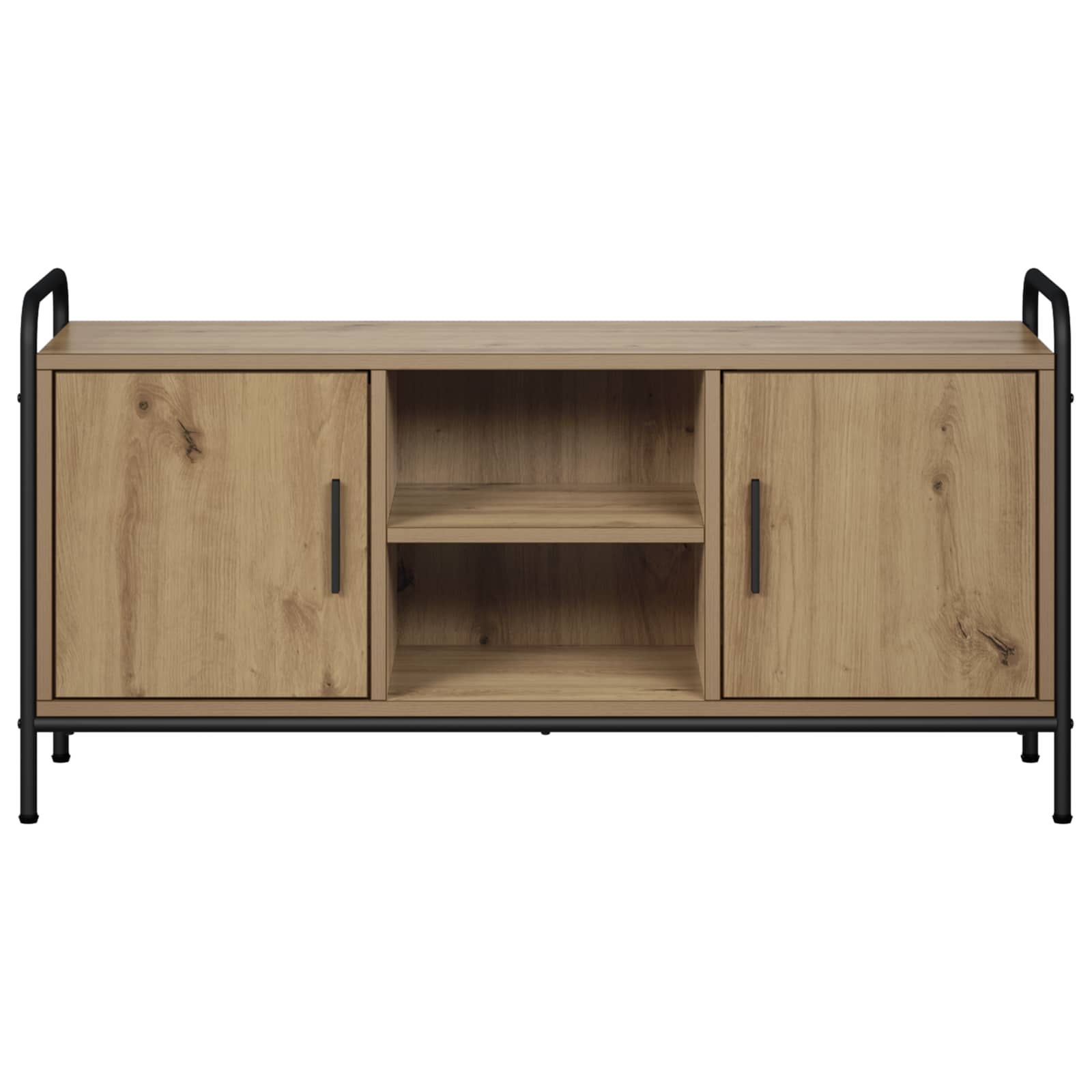 vidaXL Tv-meubel 99 x 33 x 50 cm Artisanaal eiken Bewerkt hout, foto 4