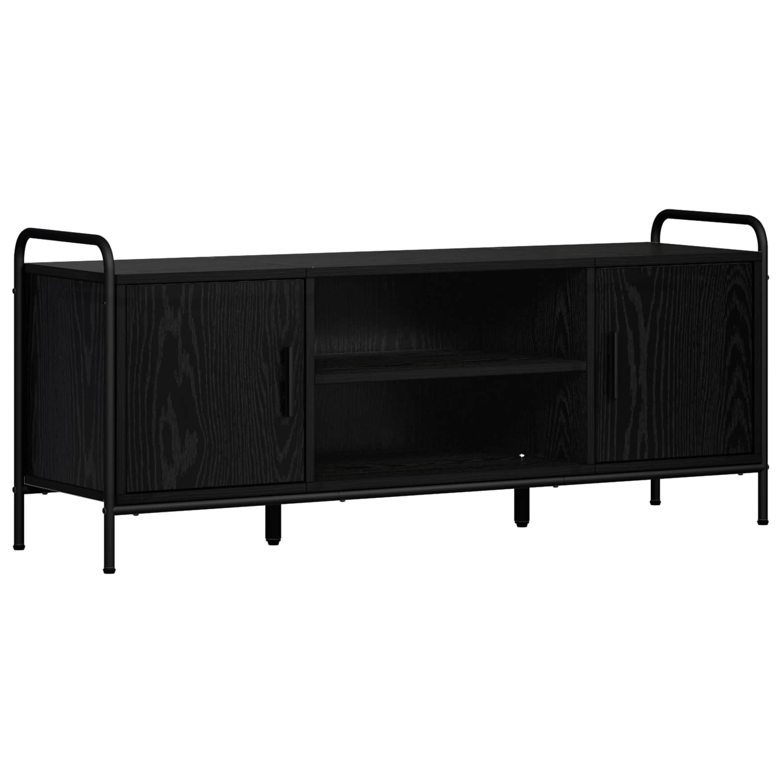 vidaXL Televizní skříň 133 x 33 x 50 cm Černý dub Kompozitní dřevo