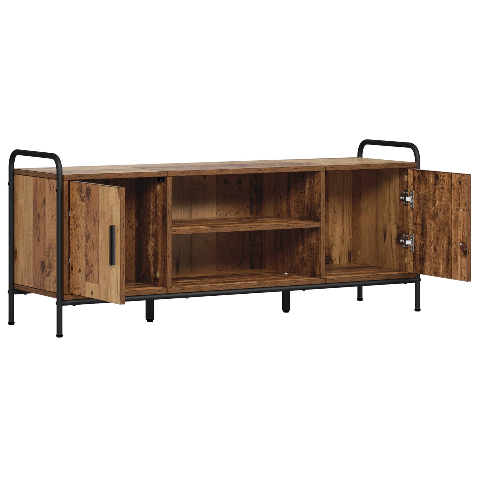 vidaXL Tv-meubel 119 x 33 x 50 cm Oud hout bruin, foto 2