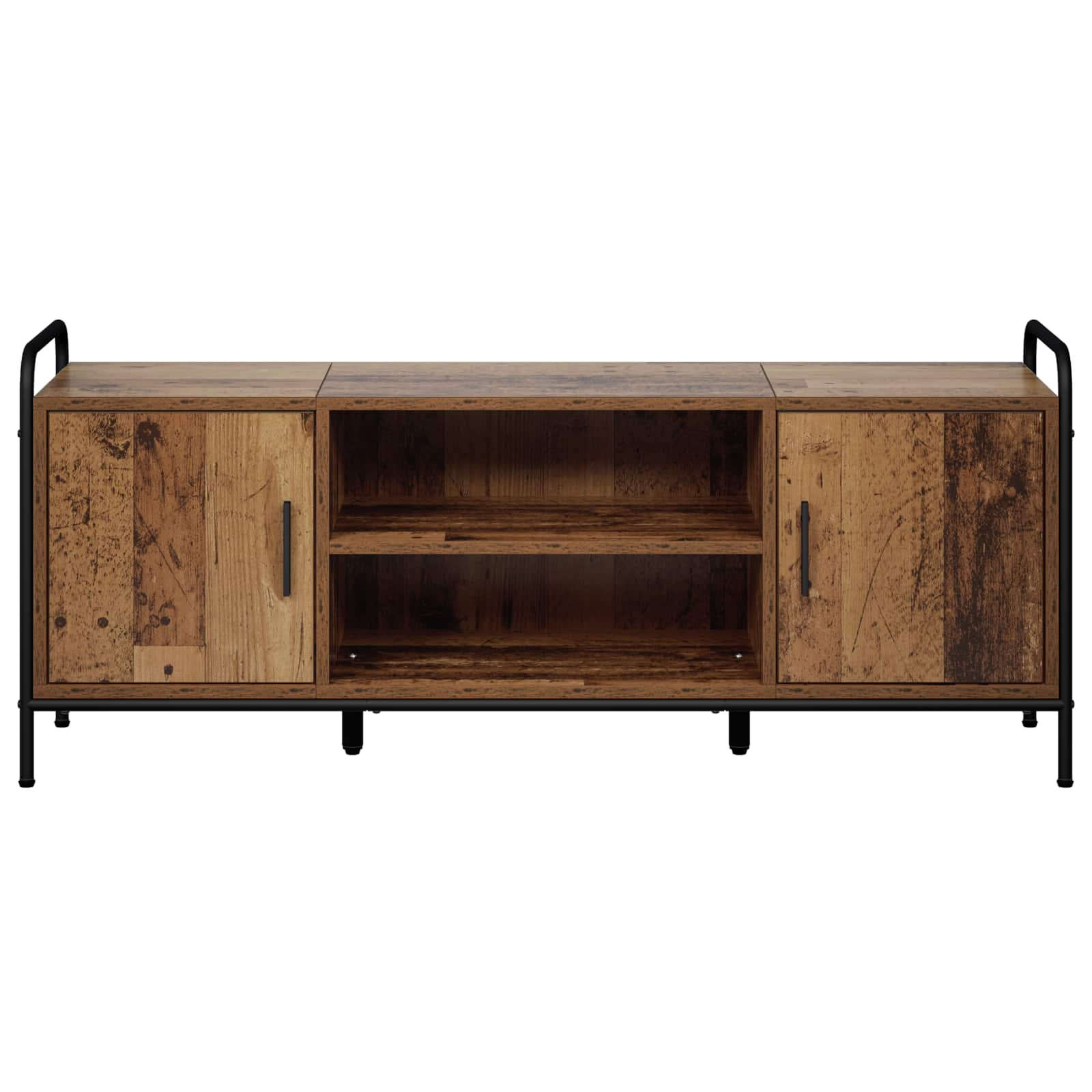 vidaXL Tv-meubel 119 x 33 x 50 cm Oud hout bruin, foto 4