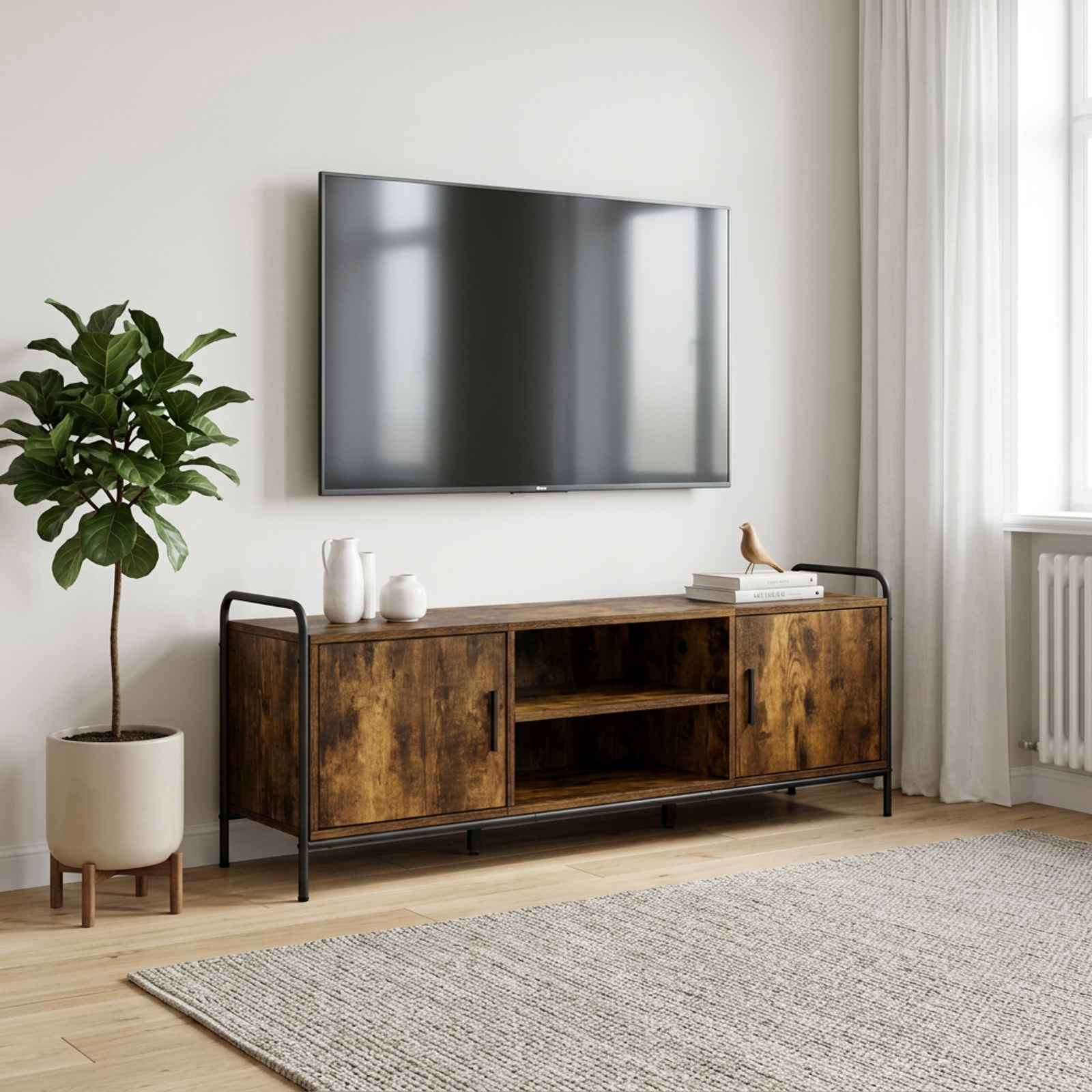 TV-kaappi 133 x 33 x 50 cm Savutammi Tekninen puu