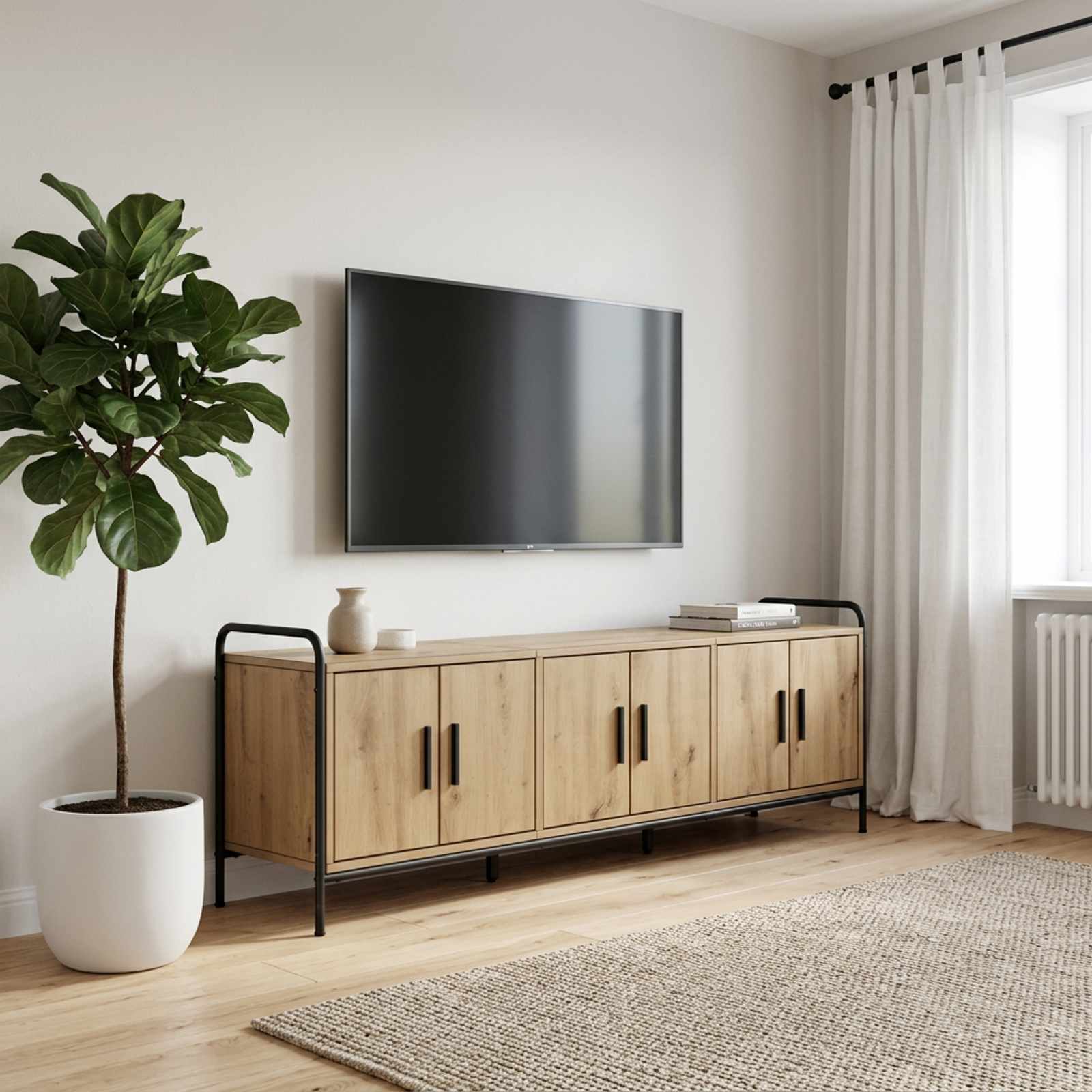 TV omarica 146 x 33 x 50 cm Artisan hrast Inženirski les