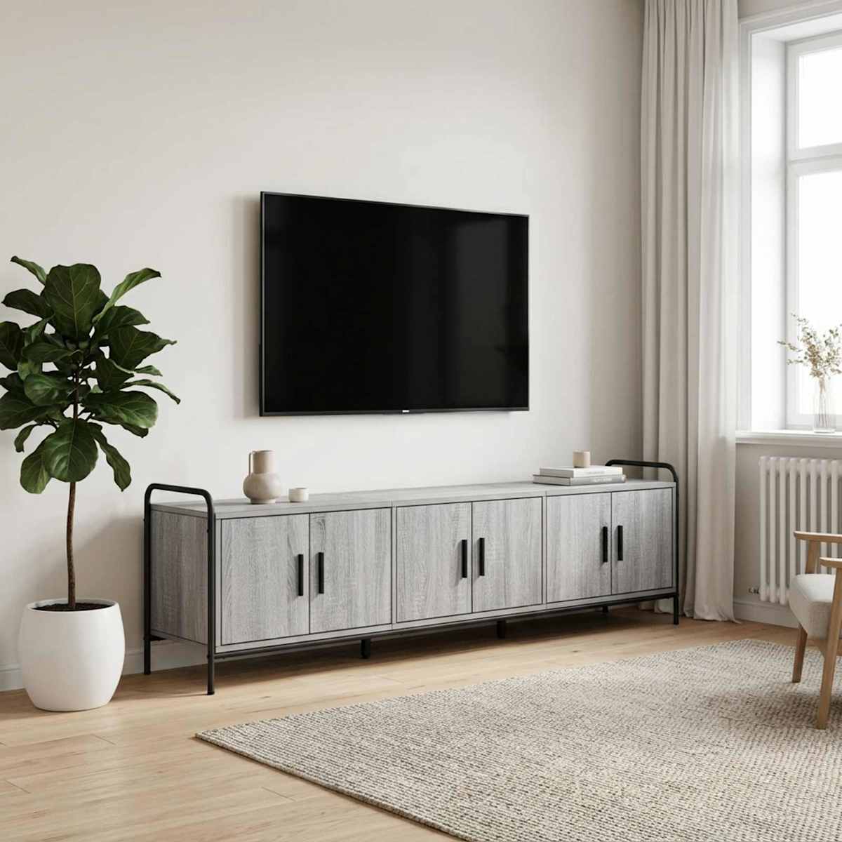 TV-skab 146 x 33 x 50 cm Konstrueret træ