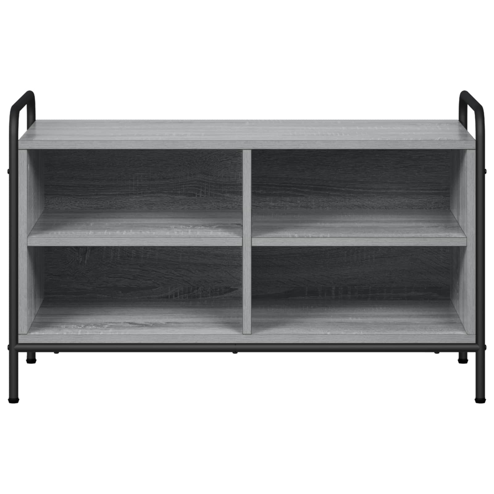 vidaXL - Tv-meubel - 140 - x - 39,5 - x - 50 - cm - Grijs - Sonoma - Bewerkt - hout