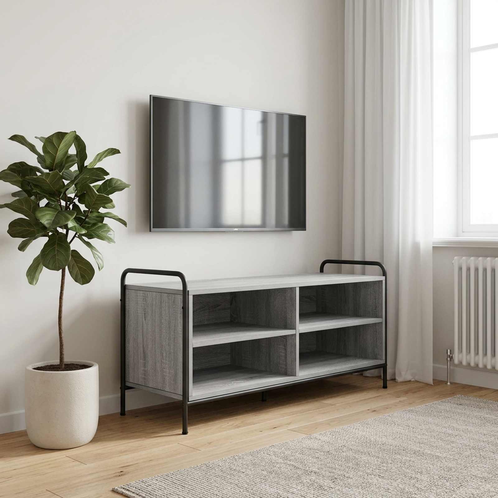 TV omarica 140 x 39,5 x 50 cm Siva Sonoma Inženirski les