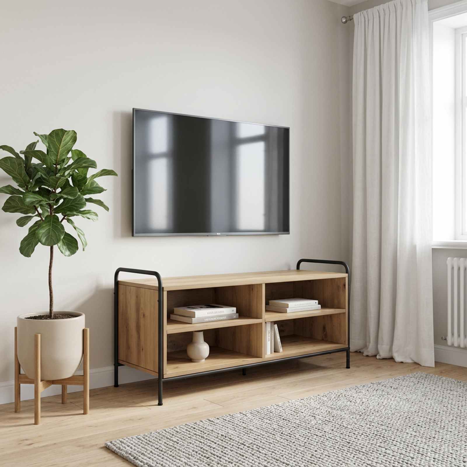 TV omarica 140 x 39,5 x 50 cm Artisan hrast Inženirski les