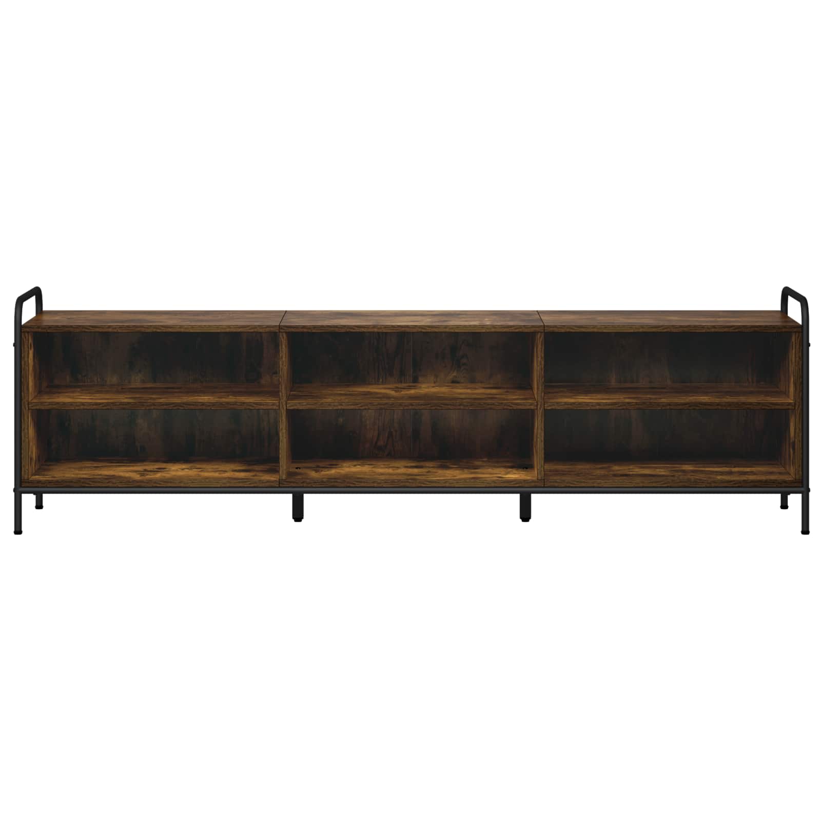 vidaXL Tv-meubel 140 x 39,5 x 50 cm Gerookt eiken Bewerkt hout, foto 2