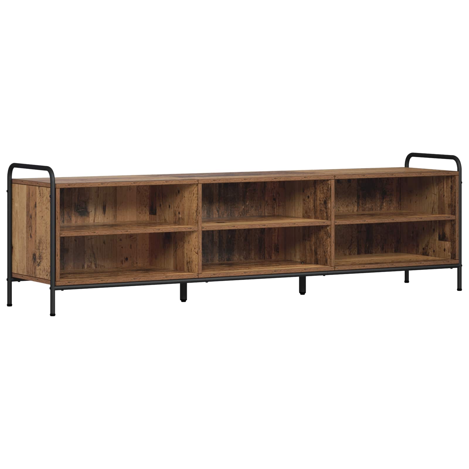 vidaXL Tv-meubel 140 x 39,5 x 50 cm Oud hout Bewerkt hout bruin, foto 3
