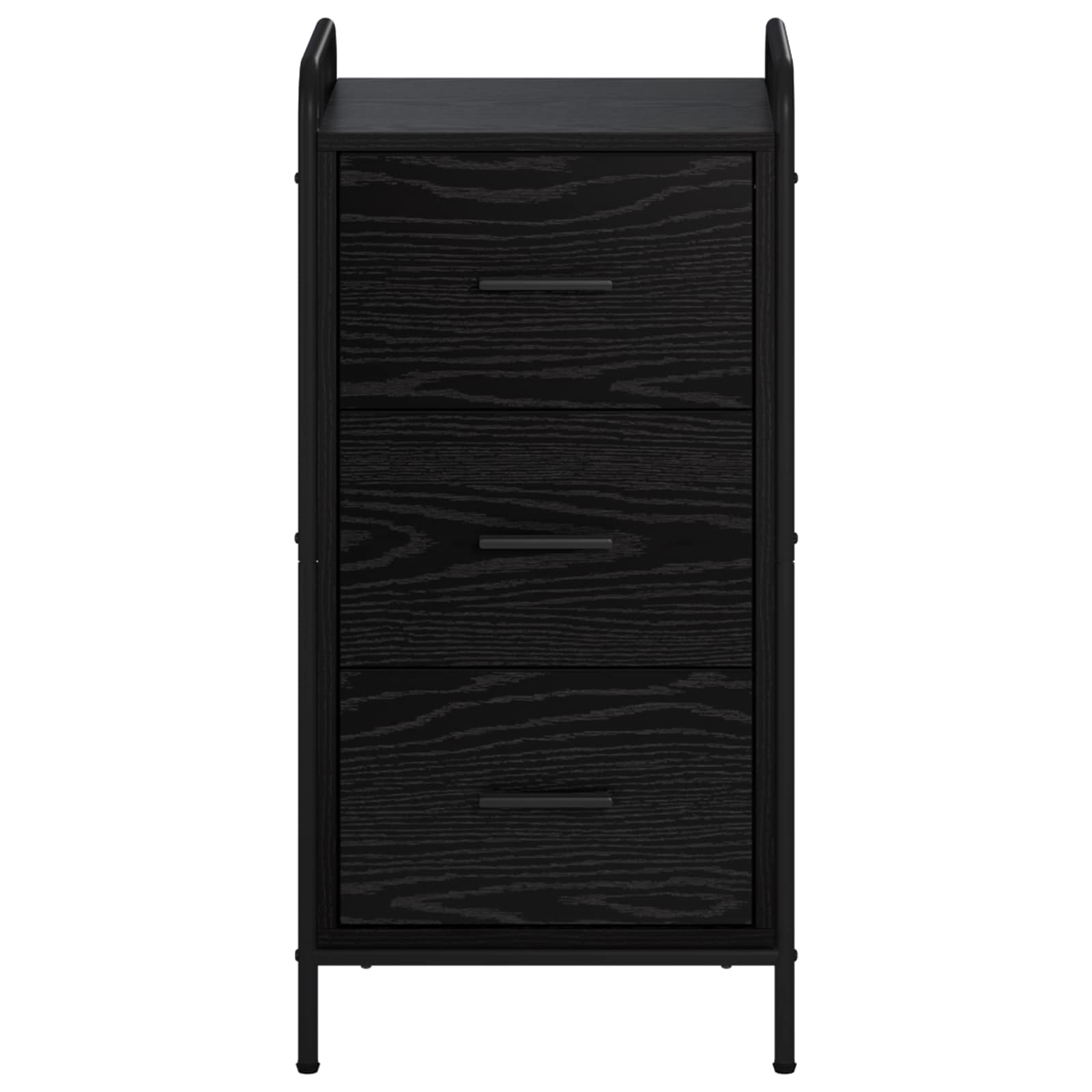 Strani šal Črni hrast 97 x 33 x 81 cm Inženirski les