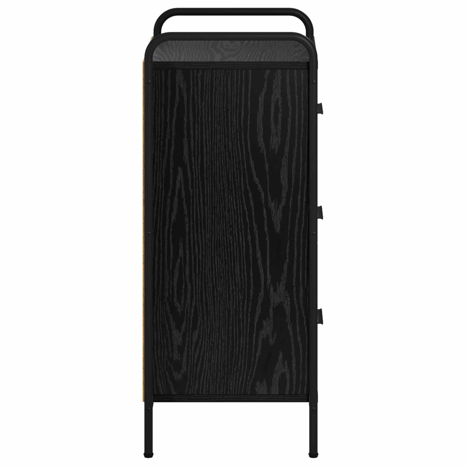 Strani šal Črni hrast 97 x 33 x 81 cm Inženirski les
