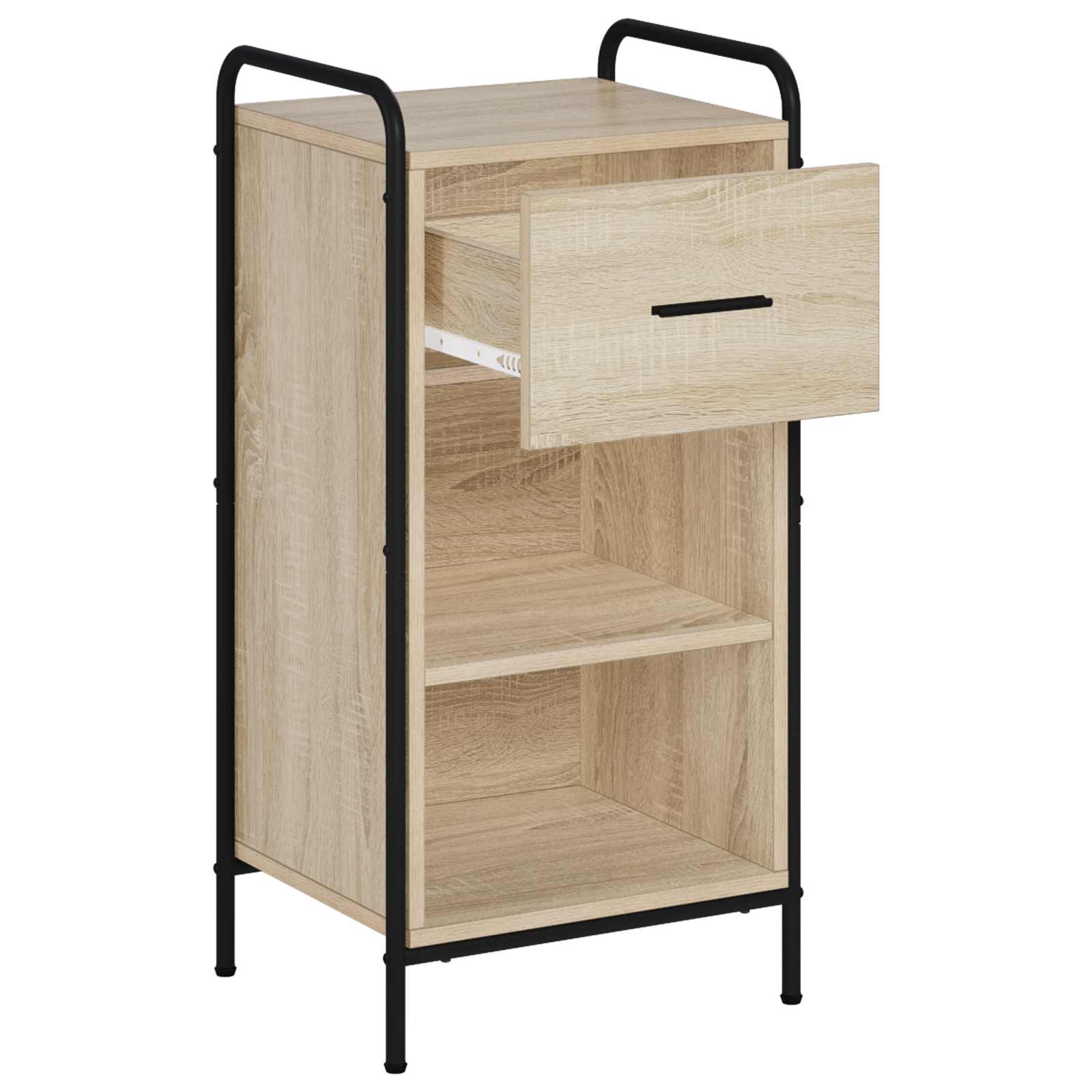 Strani šal Sonoma hrast 97 x 33 x 81 cm Inženirski les