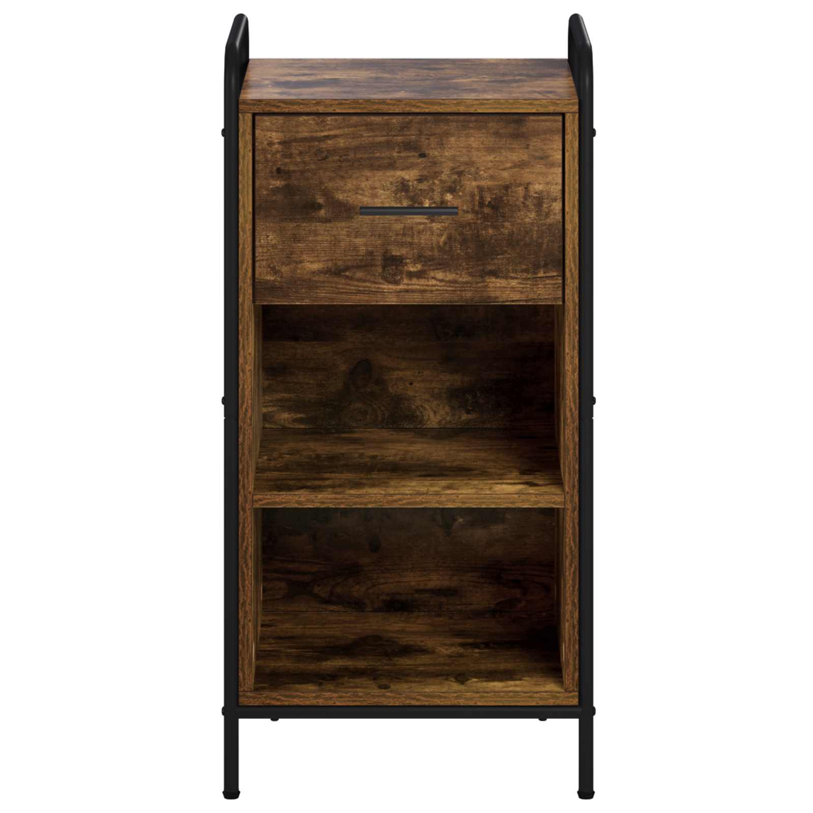 Strani šal Dimljen hrast 97 x 33 x 81 cm Inženirski les