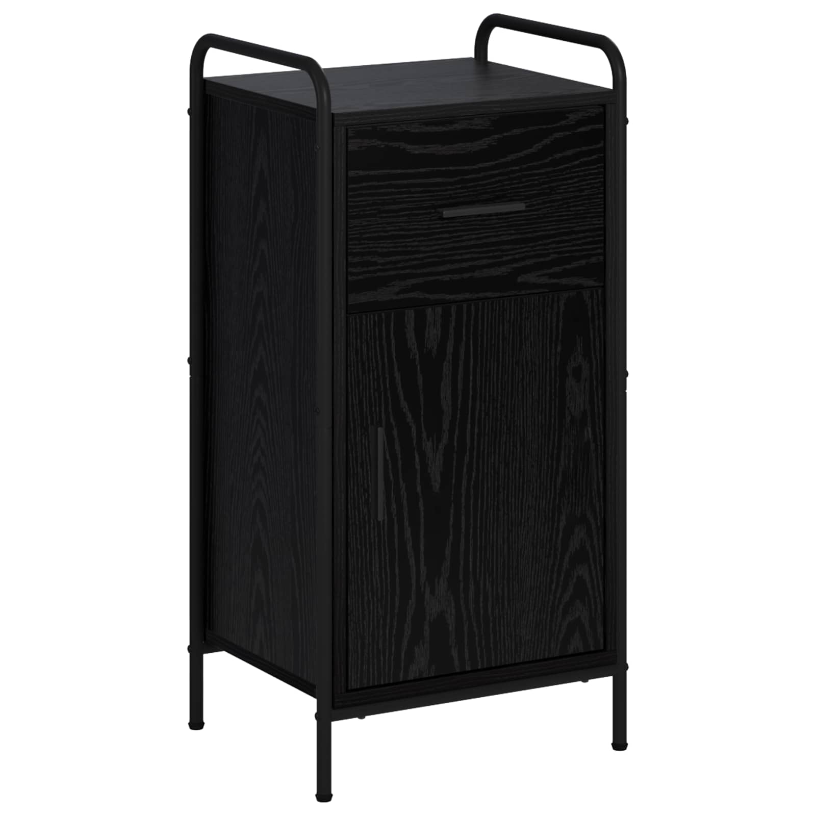 Strani šal Črni hrast 97 x 33 x 81 cm Inženirski les