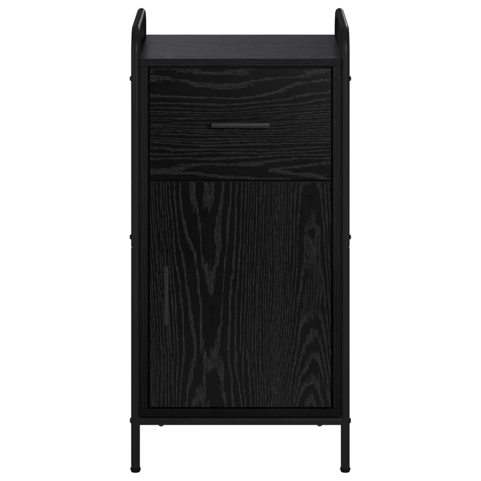 Strani šal Črni hrast 97 x 33 x 81 cm Inženirski les