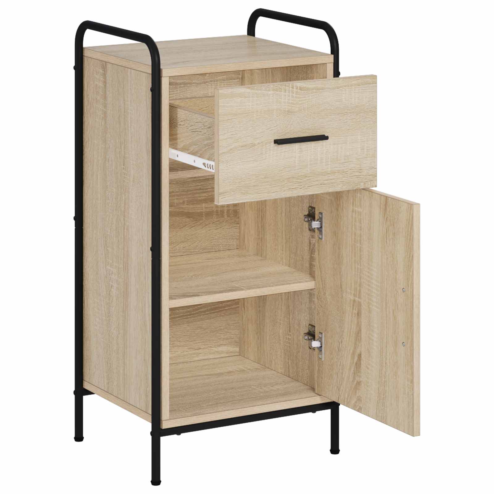 Strani šal Sonoma hrast 97 x 33 x 81 cm Inženirski les