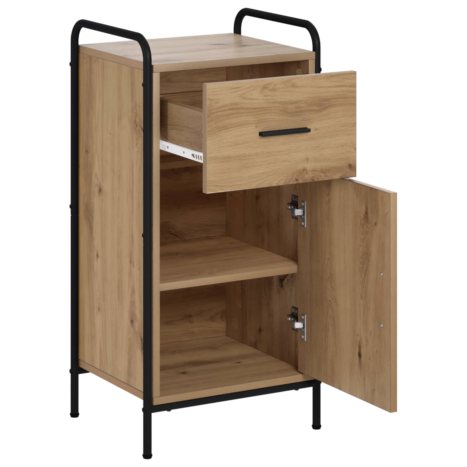 Strani šal Artisan hrast 97 x 33 x 81 cm Inženirski les