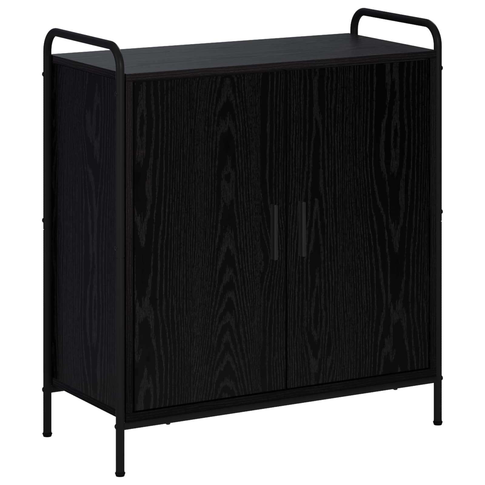 Strani šal Črni hrast 97 x 33 x 81 cm Inženirski les