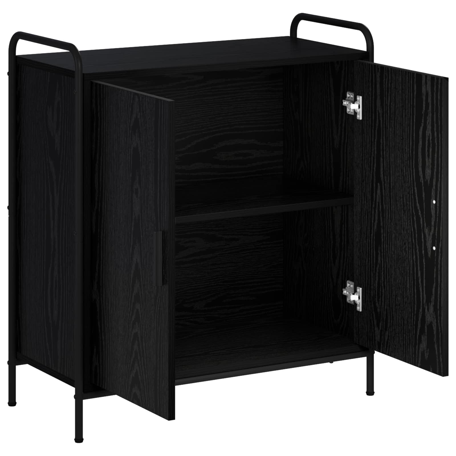 Strani šal Črni hrast 97 x 33 x 81 cm Inženirski les