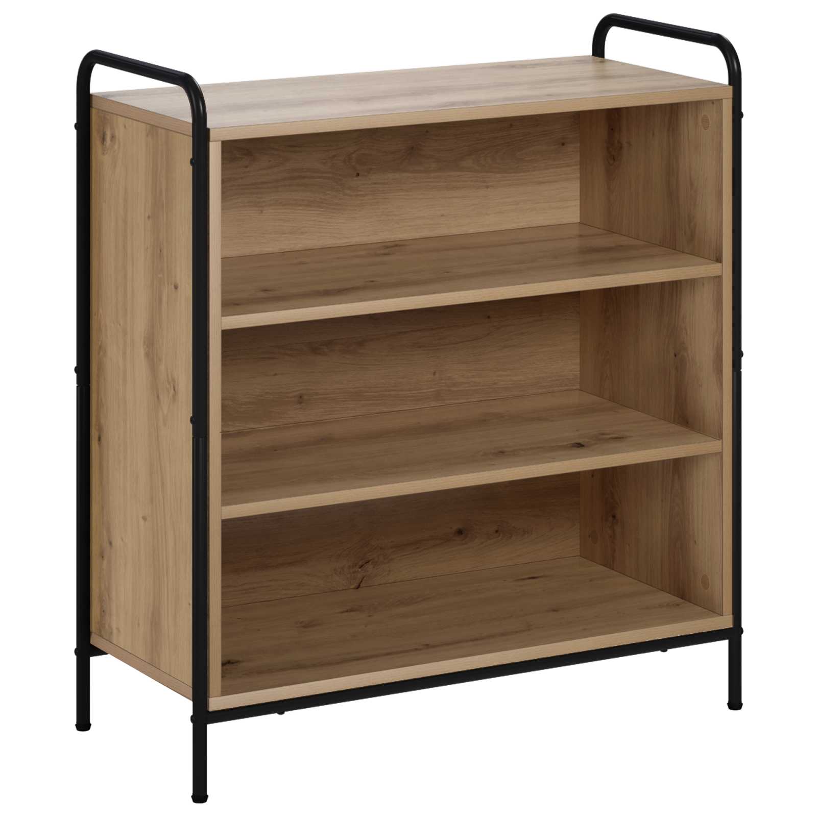 vidaXL Dressoir Artisanaal eiken 97 x 33 x 81 cm Bewerkt hout, foto 3
