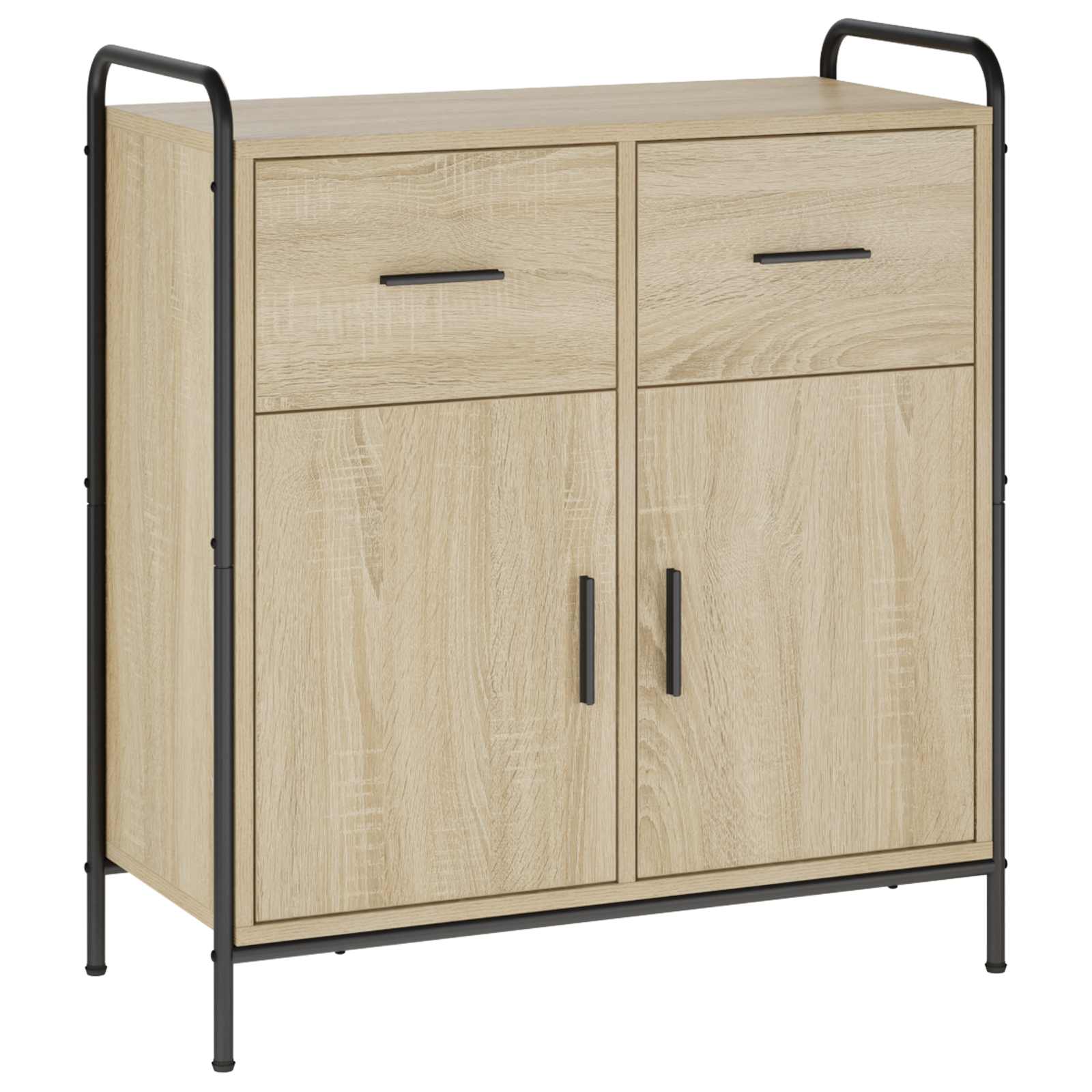 vidaXL Servírovacia skriňa Dub sonoma 97 x 33 x 81 cm Kompozitné drevo
