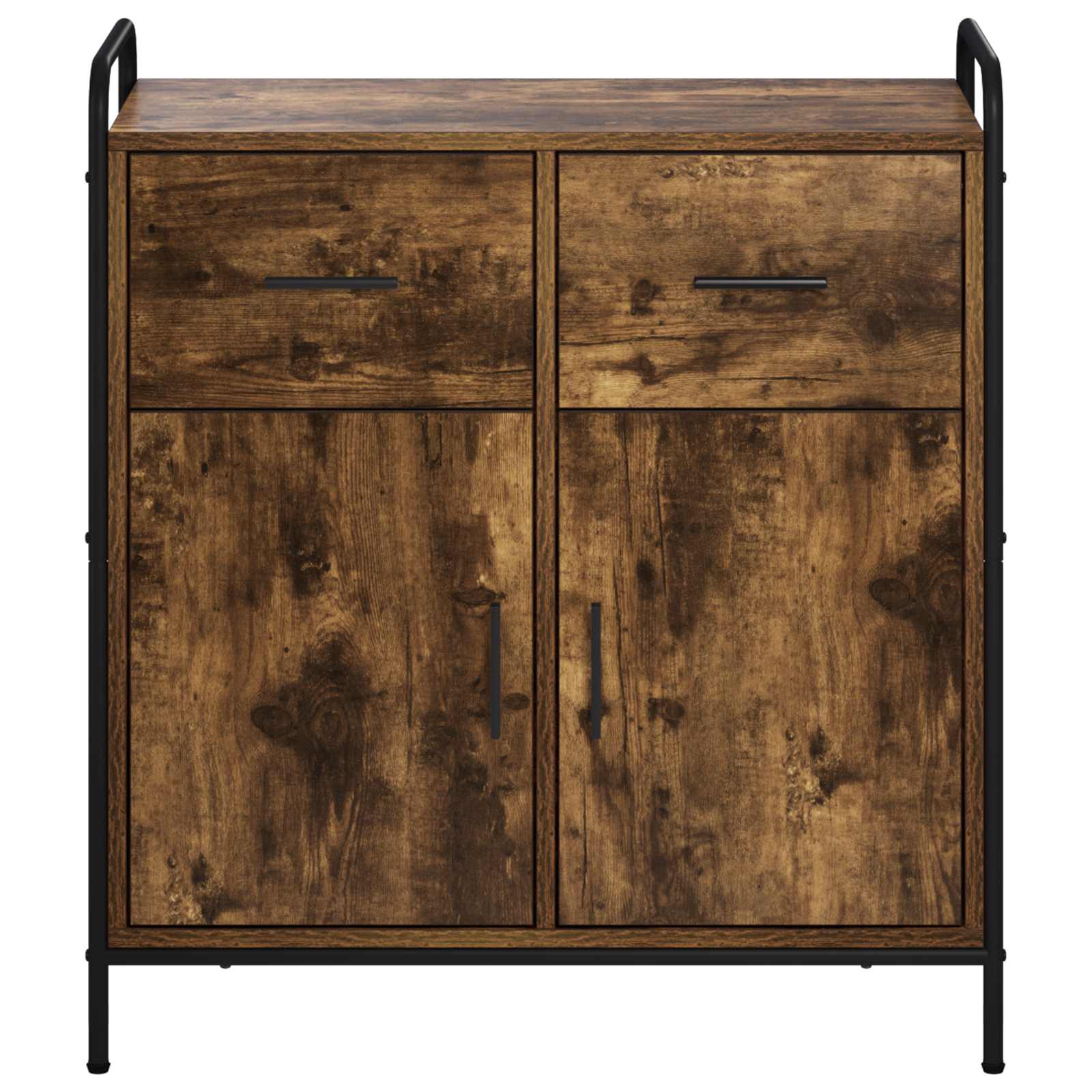Strani šal Dimljen hrast 97 x 33 x 81 cm Inženirski les