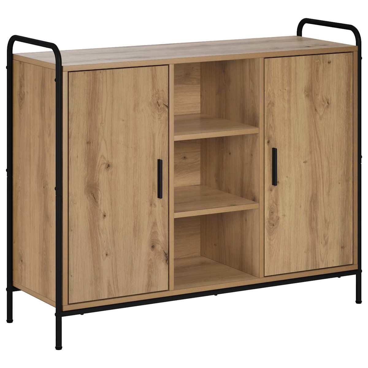 Sideboard 97 x 33 x 81 cm Konstrueret træ - Billede 2