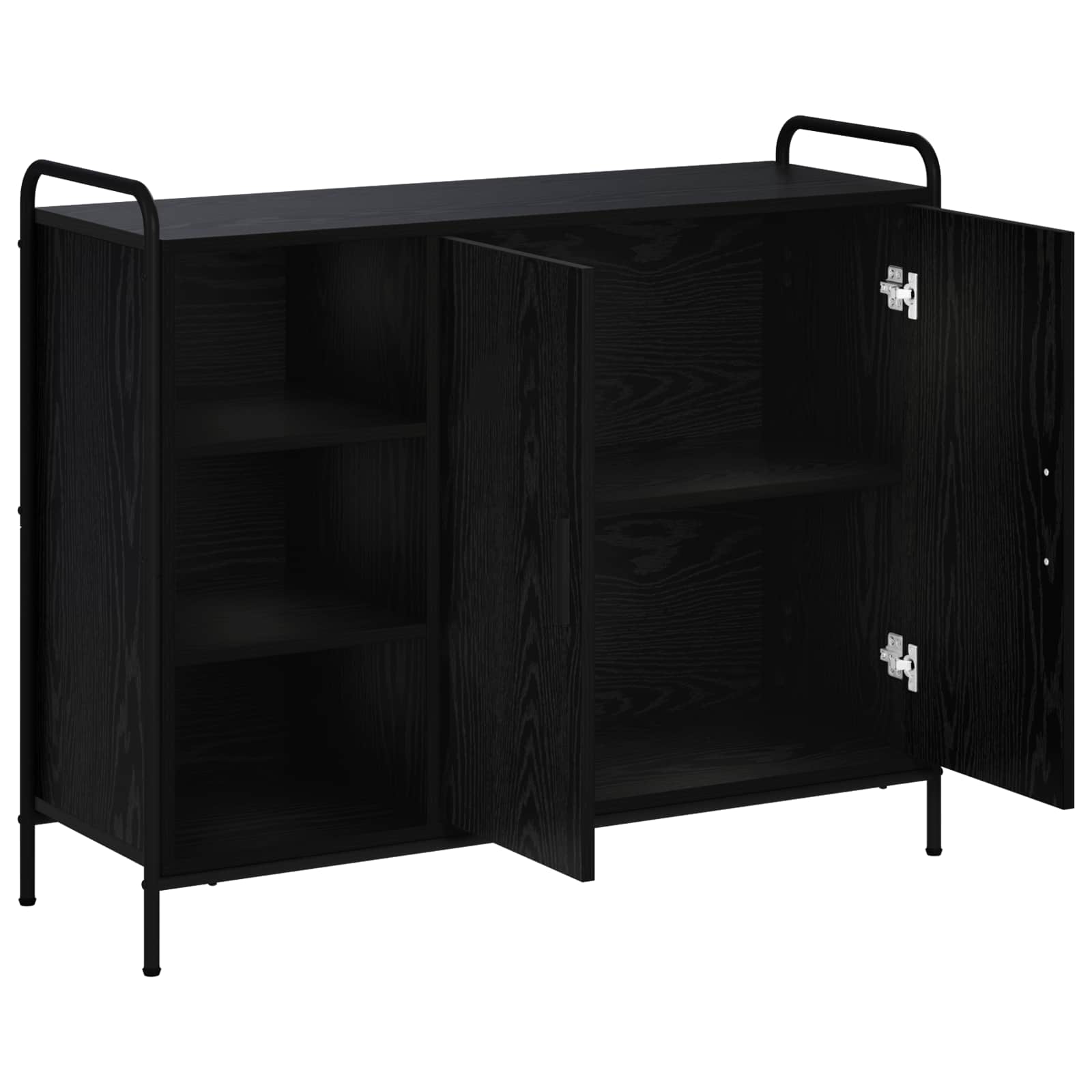 Strani šal Črni hrast 97 x 33 x 81 cm Inženirski les