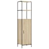 vidaXL K&otilde;rgushein Sonoma tamm 40 x 33 x 161 cm Tehispuit